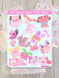 All about that Pink-Mons Sticker Sheet