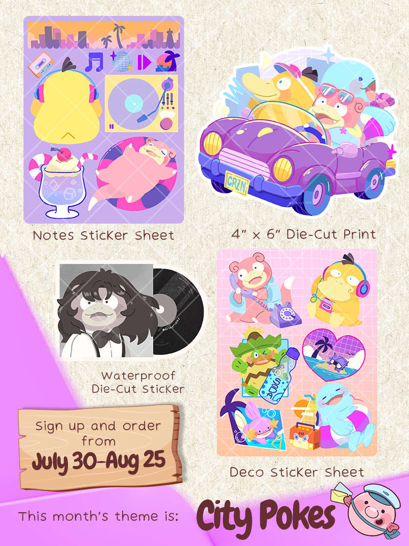 Blobbie Hobby Mail Club for AUGUST
