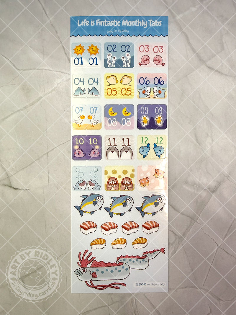 Life is Fintastic Monthly Tabs
