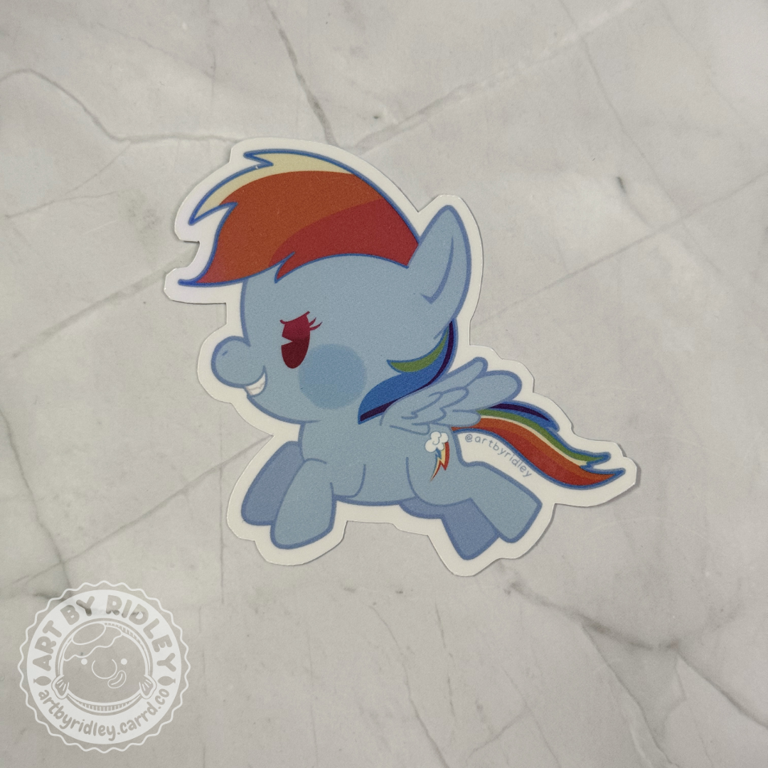 MLP Friendship Ponies is Magic Die-Cut Waterproof Sticker