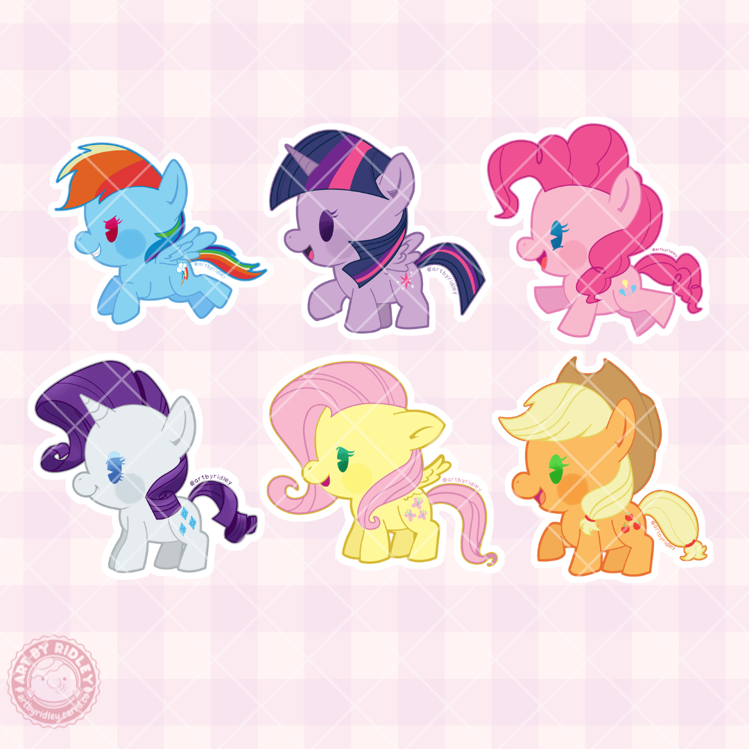 MLP Friendship Ponies is Magic Die-Cut Waterproof Sticker
