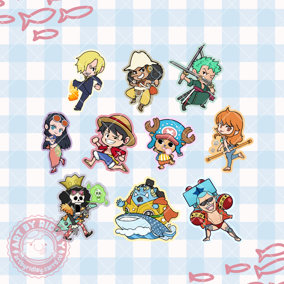 One Piece : Straw Hats Pirates Die-Cut Stickers