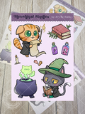 Meowgical Studies Sticker Sheet