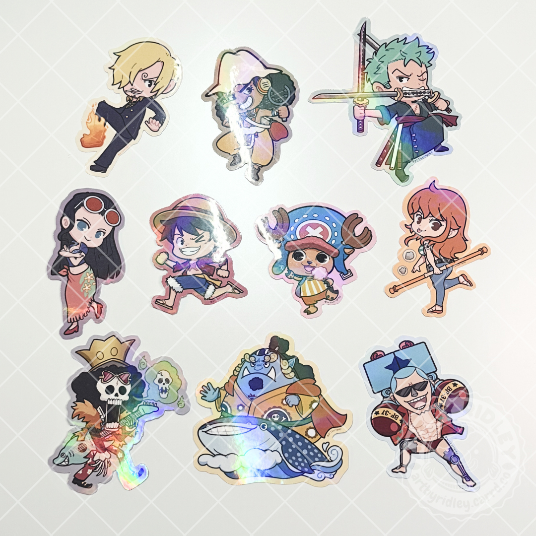 One Piece : Straw Hats Pirates Die-Cut Stickers