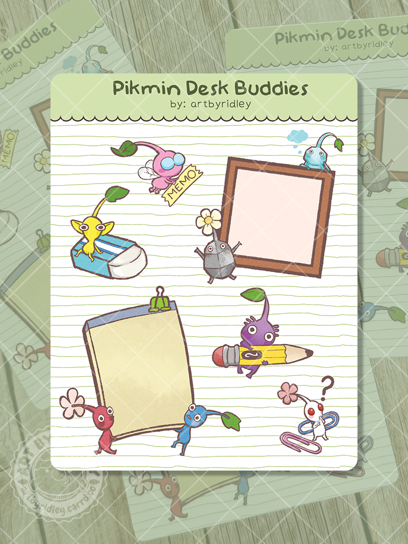 Pikminis Desk Buddies