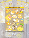 Sunny Side Yellow-Mons Sticker Sheet