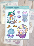 Mermeow Legends Sticker Sheet