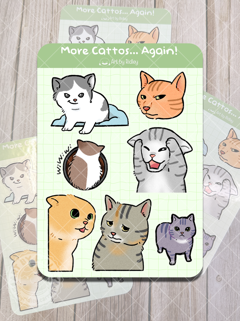 More Cattos... Again! Sticker Sheet